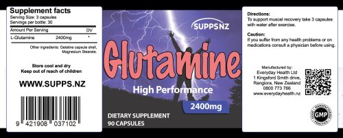 Glutamine 800mg - 90 Capsules - Muscle Health - Image 2